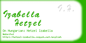 izabella hetzel business card